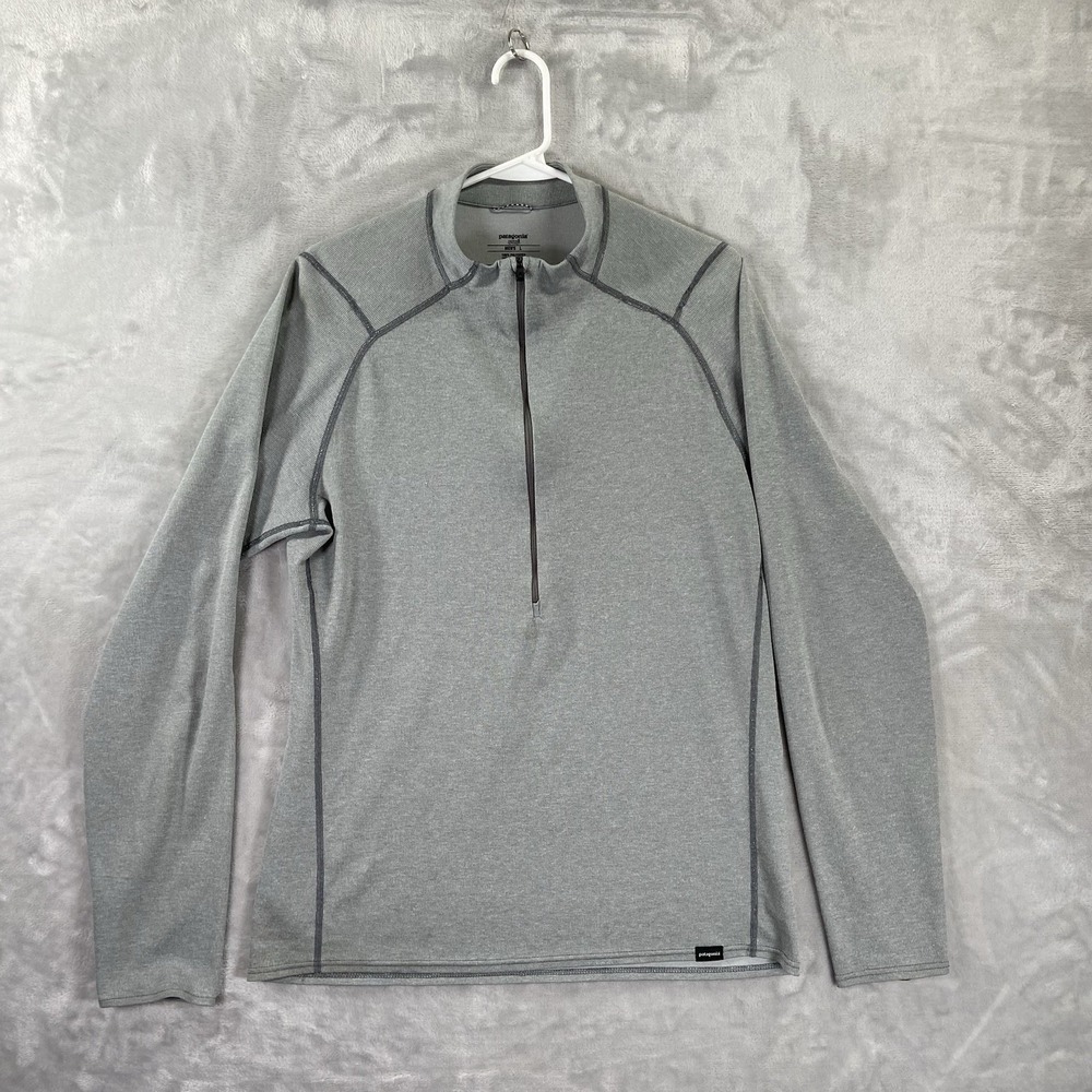 Patagonia Shirt men's Large 1/2 Zip Neck Capilene 2 Lightweight Baselayer Gray